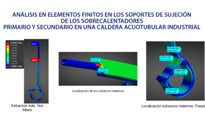 ANÁLISIS EN ELEMENTOS FINITOS EN LOS SOPORTES DE SUJECIÓN DE LOS SOBRECALENTADORES PRIMARIO Y SECUNDARIO EN UNA CALDERA ACUOTUBULAR INDUSTRIAL